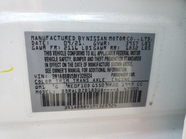 Photo 11 VIN: 3N1AB8BV5MY328924 - NISSAN SENTRA S 