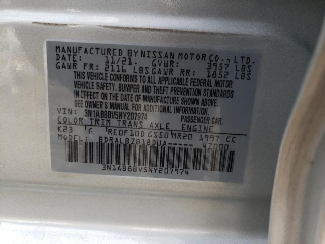 Photo 11 VIN: 3N1AB8BV5NY207974 - NISSAN SENTRA S 