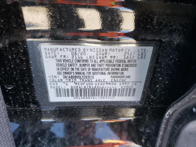 Photo 9 VIN: 3N1AB8BV6LY283510 - NISSAN SENTRA S 