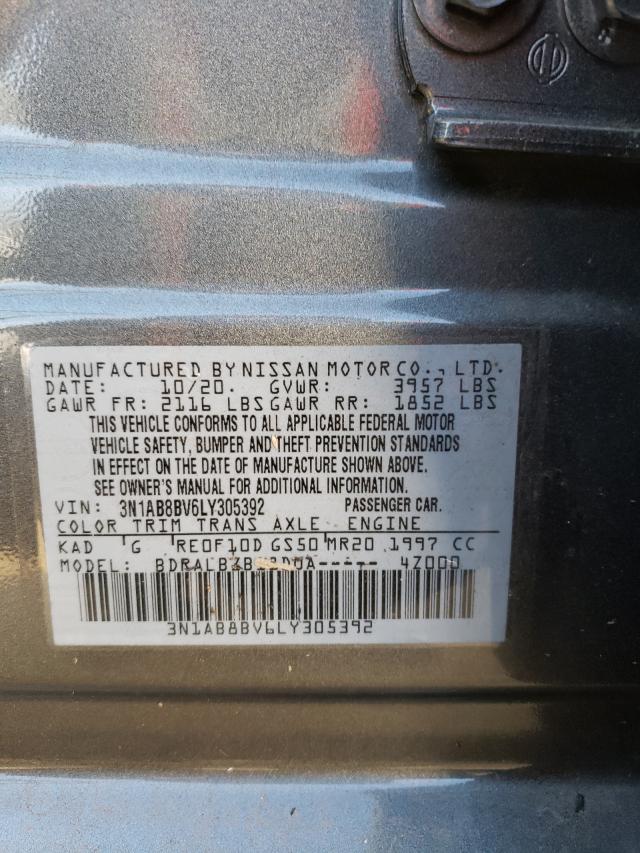 Photo 9 VIN: 3N1AB8BV6LY305392 - NISSAN SENTRA S 