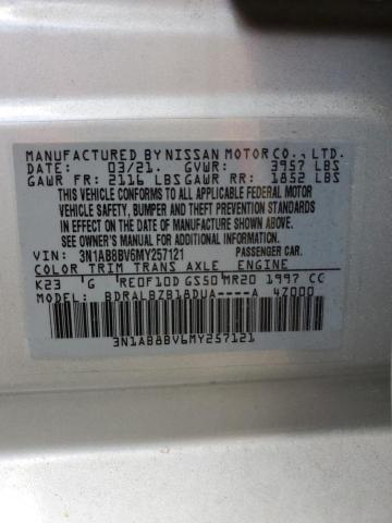 Photo 11 VIN: 3N1AB8BV6MY257121 - NISSAN SENTRA 