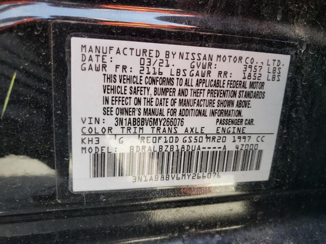 Photo 12 VIN: 3N1AB8BV6MY266076 - NISSAN SENTRA S 