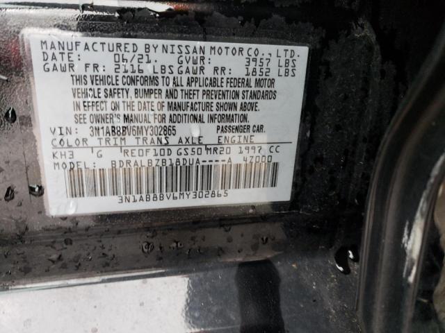 Photo 12 VIN: 3N1AB8BV6MY302865 - NISSAN SENTRA S 