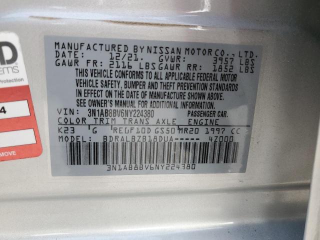 Photo 11 VIN: 3N1AB8BV6NY224380 - NISSAN SENTRA S 