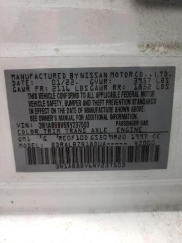 Photo 9 VIN: 3N1AB8BV6NY237503 - NISSAN SENTRA S 