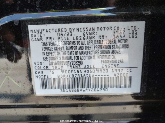 Photo 8 VIN: 3N1AB8BV6RY206290 - NISSAN SENTRA 