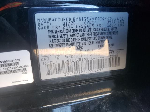 Photo 9 VIN: 3N1AB8BV7LY206497 - NISSAN SENTRA S 