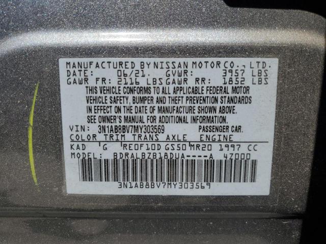 Photo 12 VIN: 3N1AB8BV7MY303569 - NISSAN SENTRA 