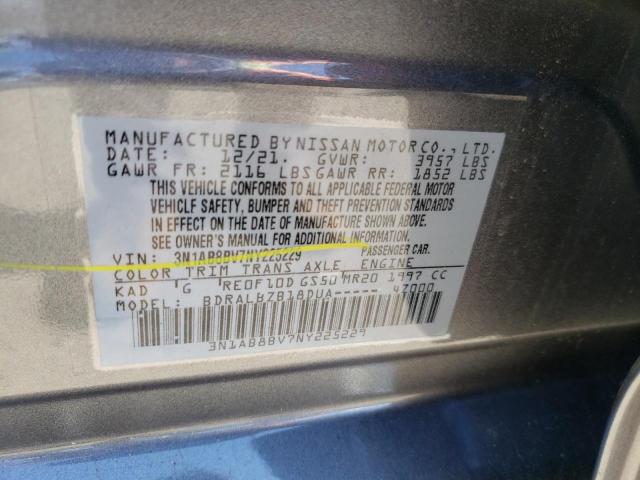 Photo 9 VIN: 3N1AB8BV7NY225229 - NISSAN SENTRA S 