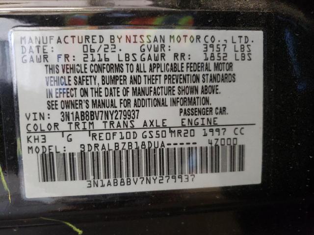 Photo 9 VIN: 3N1AB8BV7NY279937 - NISSAN SENTRA S 