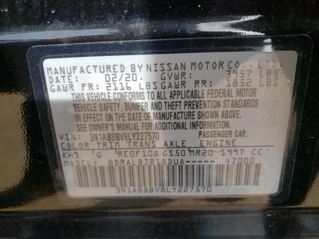 Photo 11 VIN: 3N1AB8BV8LY227570 - NISSAN SENTRA S 