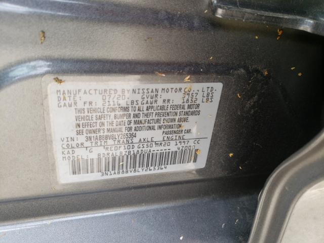 Photo 9 VIN: 3N1AB8BV8LY265364 - NISSAN SENTRA S 