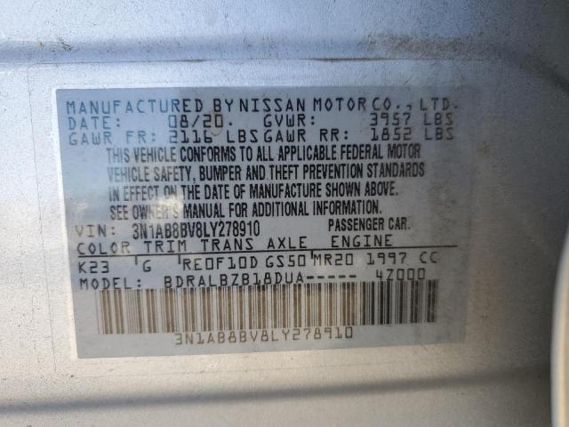 Photo 11 VIN: 3N1AB8BV8LY278910 - NISSAN SENTRA S 