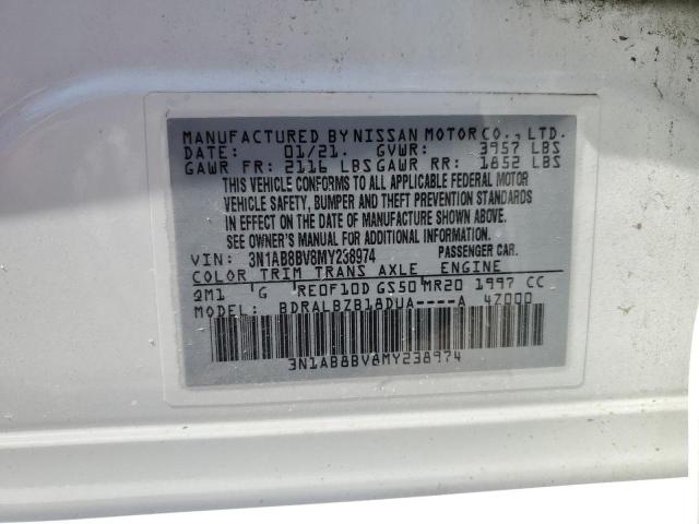 Photo 11 VIN: 3N1AB8BV8MY238974 - NISSAN SENTRA S 