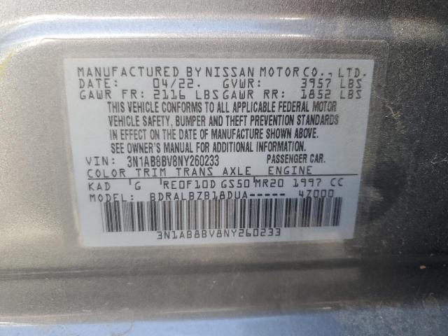 Photo 11 VIN: 3N1AB8BV8NY260233 - NISSAN SENTRA S 