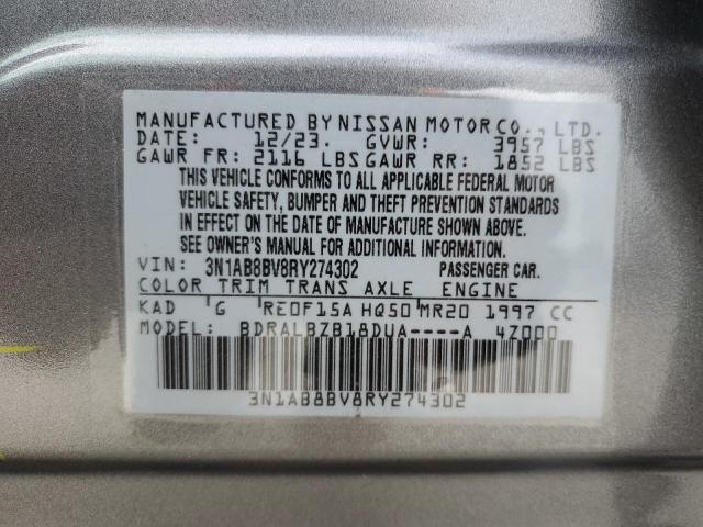 Photo 11 VIN: 3N1AB8BV8RY274302 - NISSAN SENTRA S 