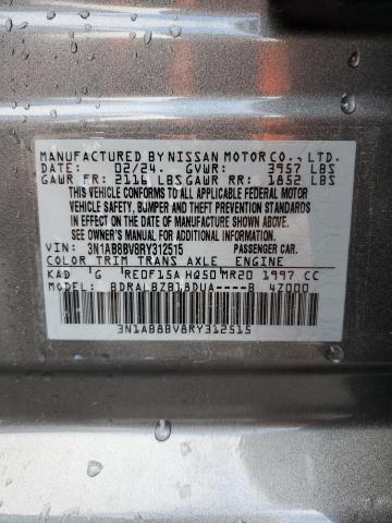 Photo 11 VIN: 3N1AB8BV8RY312515 - NISSAN SENTRA S 