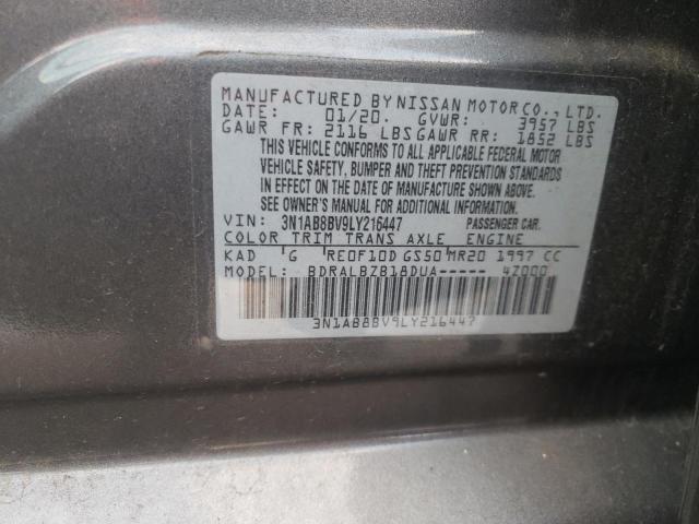 Photo 11 VIN: 3N1AB8BV9LY216447 - NISSAN SENTRA S 