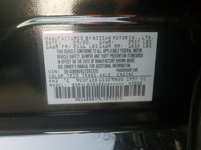 Photo 9 VIN: 3N1AB8BV9LY297370 - NISSAN SENTRA S 