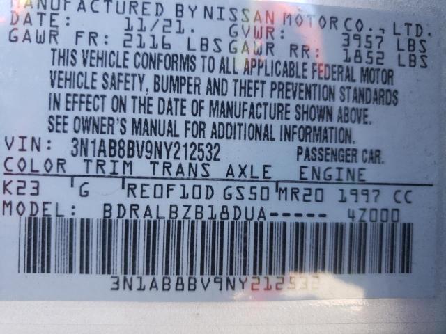 Photo 12 VIN: 3N1AB8BV9NY212532 - NISSAN SENTRA S 