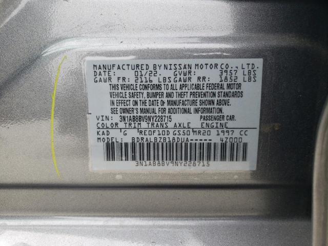 Photo 11 VIN: 3N1AB8BV9NY228715 - NISSAN SENTRA S 