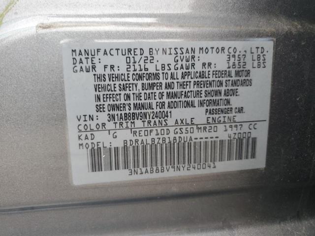 Photo 11 VIN: 3N1AB8BV9NY240041 - NISSAN SENTRA S 