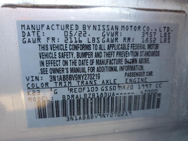 Photo 12 VIN: 3N1AB8BV9NY270219 - NISSAN SENTRA 