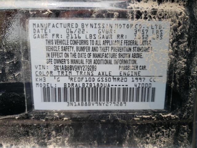 Photo 12 VIN: 3N1AB8BV9NY279289 - NISSAN SENTRA S 