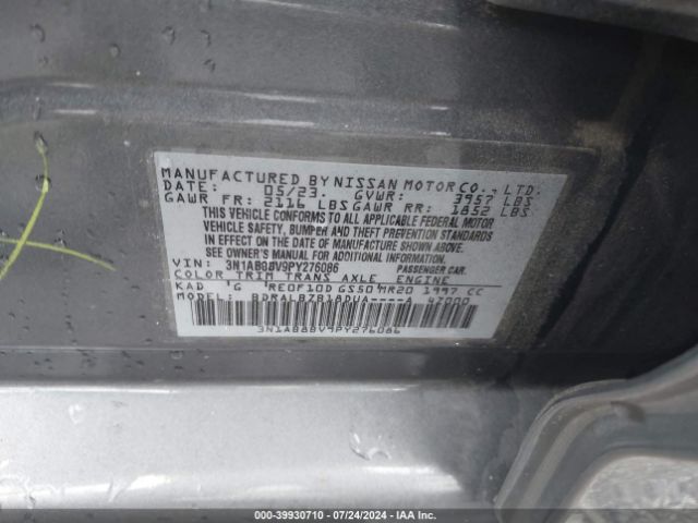 Photo 8 VIN: 3N1AB8BV9PY276086 - NISSAN SENTRA 