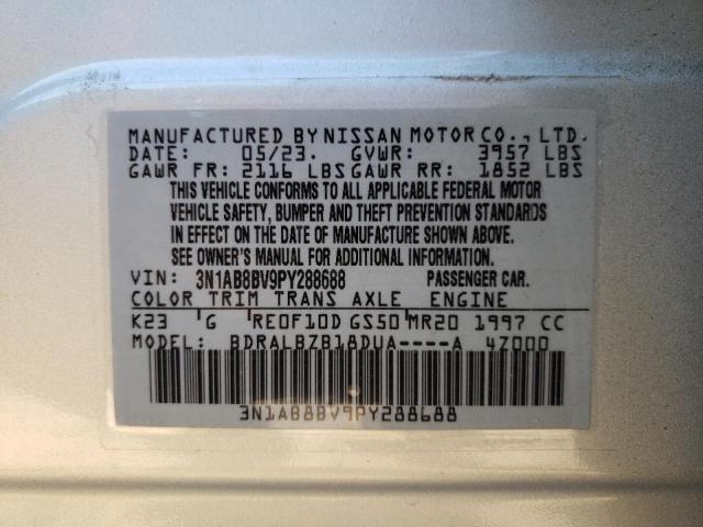 Photo 11 VIN: 3N1AB8BV9PY288688 - NISSAN SENTRA 