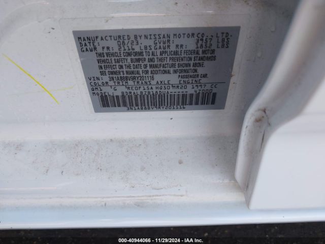 Photo 8 VIN: 3N1AB8BV9RY201116 - NISSAN SENTRA 