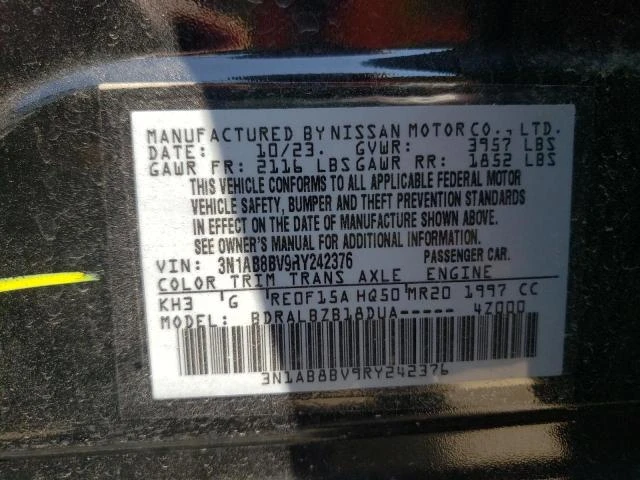 Photo 11 VIN: 3N1AB8BV9RY242376 - NISSAN SENTRA S 