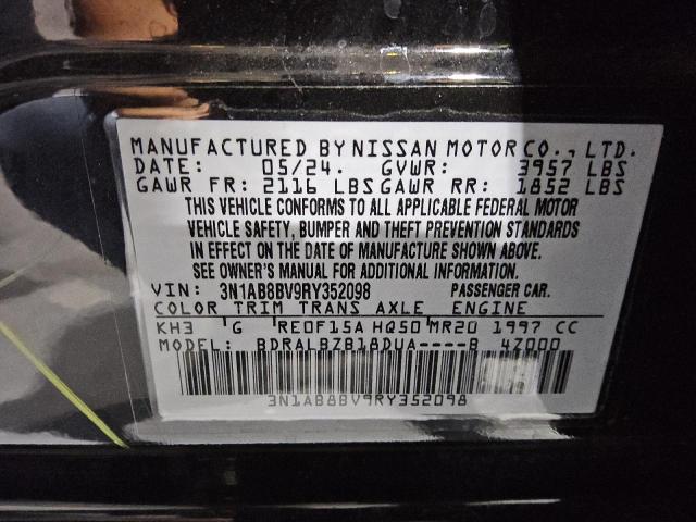 Photo 11 VIN: 3N1AB8BV9RY352098 - NISSAN SENTRA S 