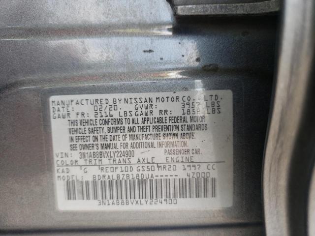 Photo 9 VIN: 3N1AB8BVXLY224900 - NISSAN SENTRA S 