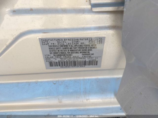 Photo 8 VIN: 3N1AB8BVXMY243061 - NISSAN SENTRA 