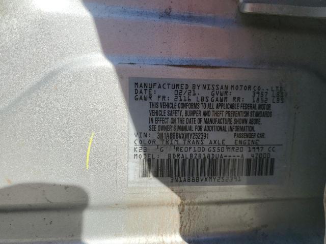 Photo 11 VIN: 3N1AB8BVXMY252391 - NISSAN SENTRA 