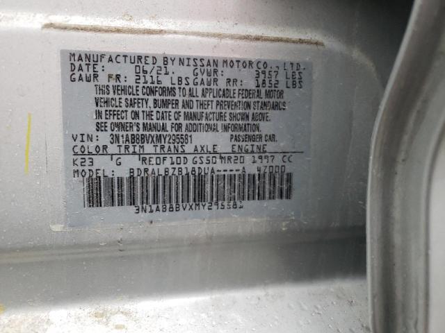 Photo 11 VIN: 3N1AB8BVXMY295581 - NISSAN SENTRA S 