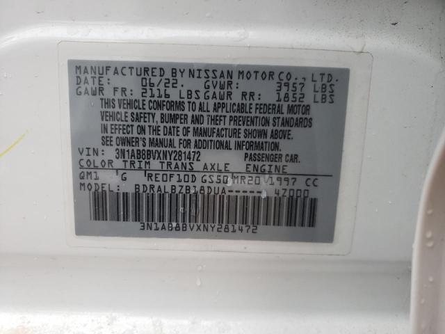 Photo 11 VIN: 3N1AB8BVXNY281472 - NISSAN SENTRA S 