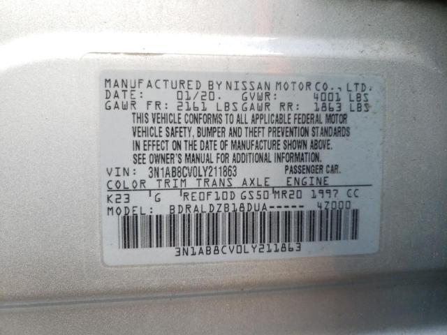 Photo 9 VIN: 3N1AB8CV0LY211863 - NISSAN SENTRA SV 