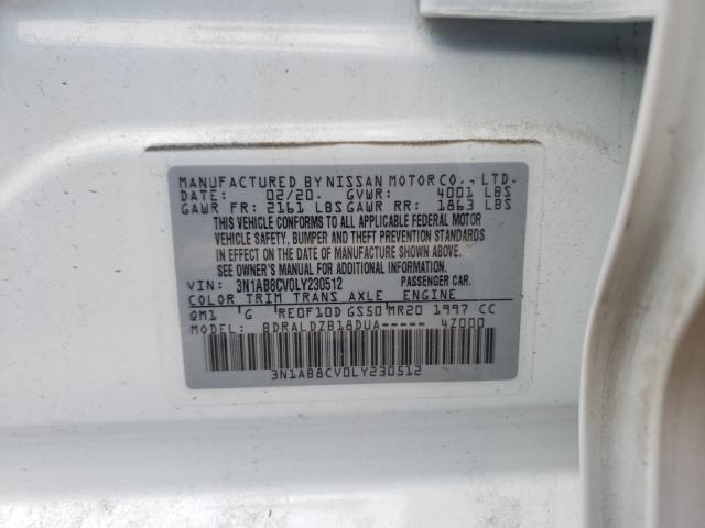 Photo 9 VIN: 3N1AB8CV0LY230512 - NISSAN SENTRA SV 