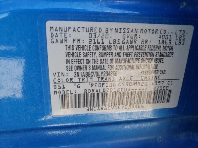 Photo 11 VIN: 3N1AB8CV0LY234866 - NISSAN SENTRA SV 