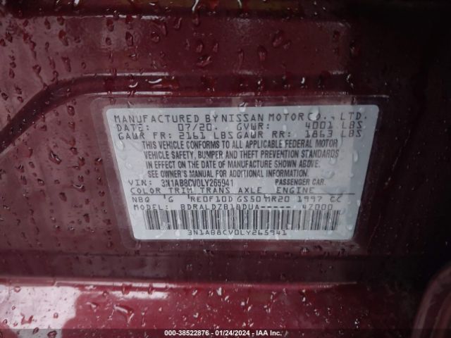 Photo 8 VIN: 3N1AB8CV0LY265941 - NISSAN SENTRA 