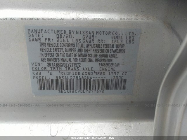 Photo 8 VIN: 3N1AB8CV0LY277572 - NISSAN SENTRA 