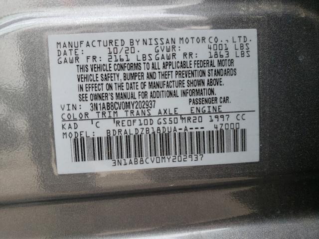 Photo 9 VIN: 3N1AB8CV0MY202937 - NISSAN SENTRA SV 