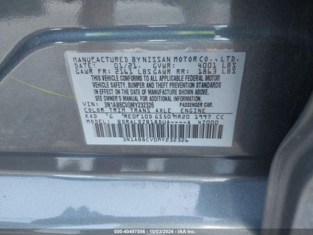 Photo 8 VIN: 3N1AB8CV0MY232326 - NISSAN SENTRA 