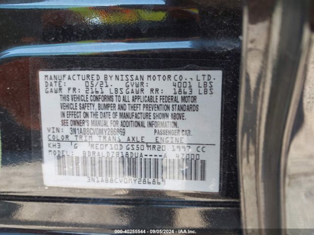 Photo 8 VIN: 3N1AB8CV0MY286869 - NISSAN SENTRA 