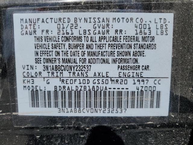 Photo 11 VIN: 3N1AB8CV0NY232537 - NISSAN SENTRA SV 