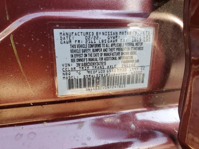 Photo 11 VIN: 3N1AB8CV0NY247815 - NISSAN SENTRA SV 