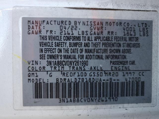 Photo 11 VIN: 3N1AB8CV0NY261990 - NISSAN SENTRA 