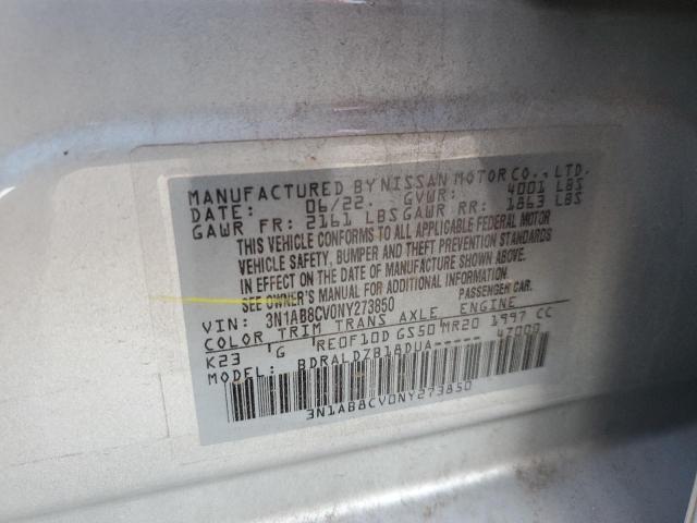 Photo 11 VIN: 3N1AB8CV0NY273850 - NISSAN SENTRA SV 